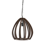 Light & Living Barsia Hengelampe Wood Orange-Brown Ø50 (745-2975394)