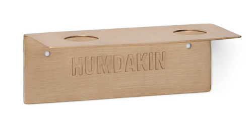 Humdakin Veggfeste til såpeflasker Dobbel_Messing (648-307)