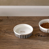 Riviera Maison Katteskål Svart-Striper Ø15, 5 (443-524130)