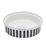 Riviera Maison Katteskål Svart-Striper Ø15, 5 (443-524130)