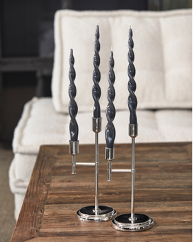 Riviera Maison Kronelys Spiral Grå 4pk (443-524210)