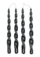 Riviera Maison Kronelys Spiral Grå 4pk