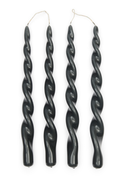 Riviera Maison Kronelys Spiral Grå 4pk (443-524210)