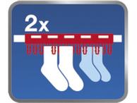 Leifheit Tørkestativ Pegasus-200 Comfort Hvit-Blå 167x66xH107 (379-33156)