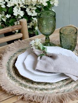 Chic Antique Dekkebrikke Flettet Frynser Ø38 (529-61081600)