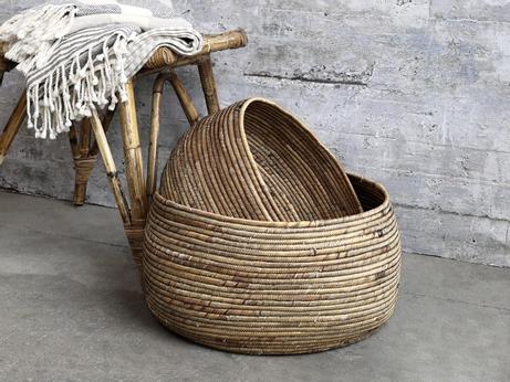 Chic Antique Kurv Vannhyasint Mørk-Natur 2stk Ø34 (529-15020524)