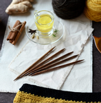 KnitPro Strømpepinner 20cm Ginger (634-strømpepinne-ginger-20cm)