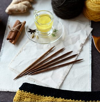 KnitPro Strømpepinner 20cm Ginger (634-strømpepinne-ginger-20cm)