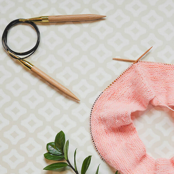 KnitPro Rundpinne 60cm Basix Bjørk (634-rundpinne-basix-60cm)