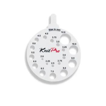 KnitPro Pinnemåler Hvit 2-12mm  (634-910991)