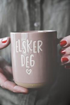 Trend Design Krus "Elsker Deg" Lysebrun (298-127330)
