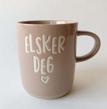 Trend Design Krus "Elsker Deg" Lysebrun (298-127330)