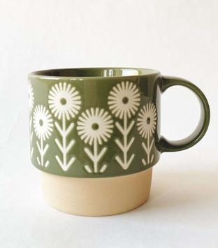 Trend Design Marie Krus Retro Blomst Grønn (298-127346)