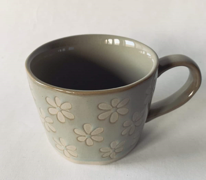 Trend Design Keramikkrus Blomster Blågrønn (298-180411)