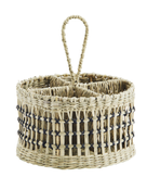 Madam Stoltz Redskapskurv oppbevaring 4-rom Ø20cm sjøgress  (399-MKTT22816)