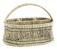 Madam Stoltz Oppbevaringskurv Organizer Sjøgress (399-MKTT22827)