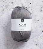 Järbo GARN Colin Bomull-Lin Stone-Grey 28107,  50g (634-28107)