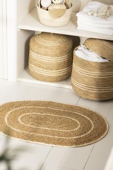 Ib Laursen Dørmatte Oval Natur-Krem 55x75 (171-37007-00)