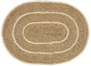 Ib Laursen Dørmatte Oval Natur-Krem 55x75 (171-37007-00)