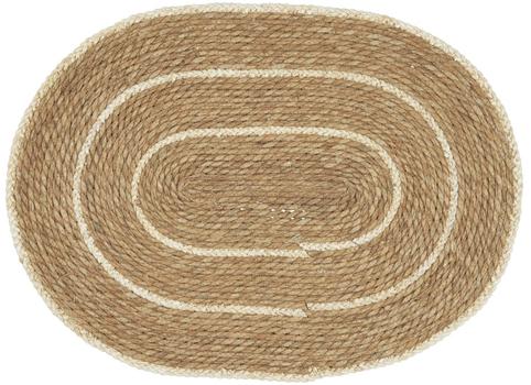 Ib Laursen Dørmatte Oval Natur-Krem 55x75 (171-37007-00)