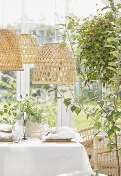 Ib Laursen Taklampe Bambus H29 (171-3836-14)