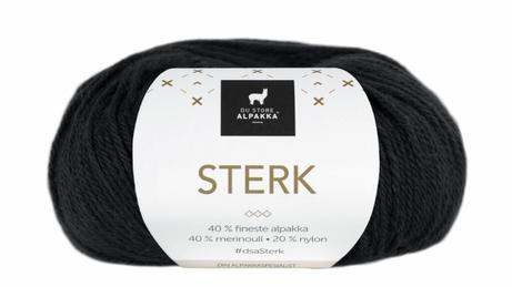 Du Store Alpakka Garn Sterk Svart 809, 50g