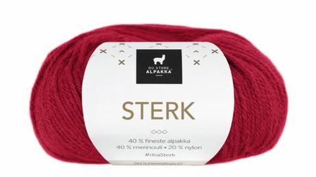 Du Store Alpakka Garn Sterk Mørk-Rød 819, 50g