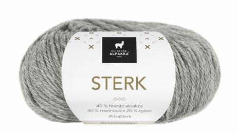 Du Store Alpakka Garn Sterk Grå-Melert 822, 50g