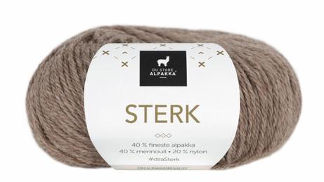 Du Store Alpakka Garn Sterk Lys-Brun-Melert 823, 50g (773-312-823)