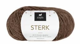 Du Store Alpakka Garn Sterk Brun-Melert 824, 50g