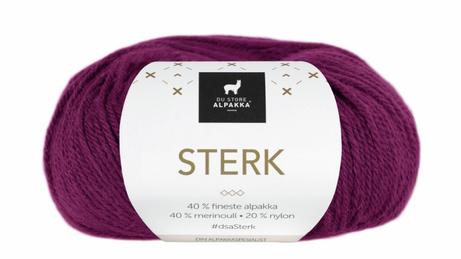 Du Store Alpakka Garn Sterk Rød-Lilla 832, 50g
