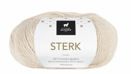 Du Store Alpakka Garn Sterk Lys-Beige-Melert 845,  50g (773-312-845)