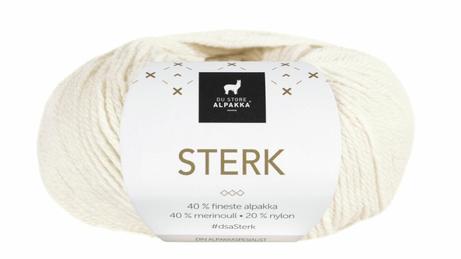 Du Store Alpakka Garn Sterk Hvit 851, 50g