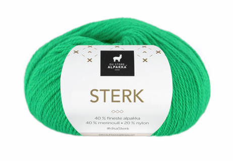 Du Store Alpakka Garn Sterk Skarp-Grønn 903,  50g (773-312-903)