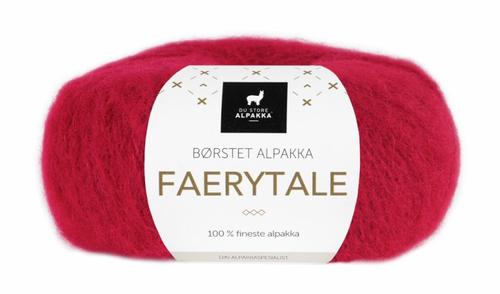Du Store Alpakka Garn Faerytale Mørk-Rød 711,  50g (773-304-711)