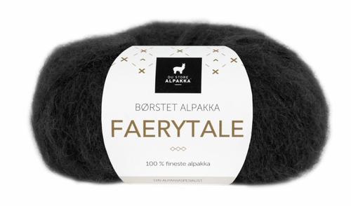 Du Store Alpakka Garn Faerytale Svart 719,  50g (773-304-719)