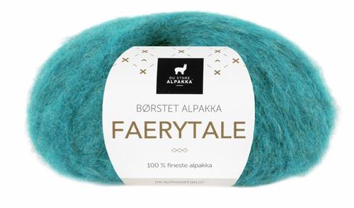 Du Store Alpakka Garn Faerytale Turkis-Melert 766,  50g (773-304-766)