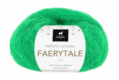 Du Store Alpakka Garn Faerytale Skarp-Grønn 802,  50g (773-304-802)