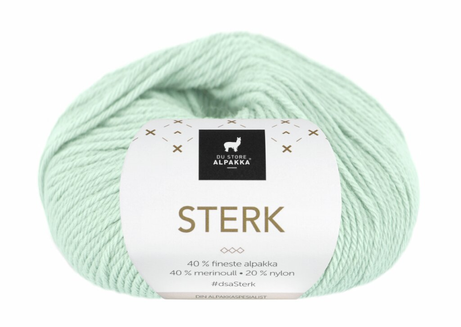 Du Store Alpakka Garn Sterk Mintgrønn 915, 50g