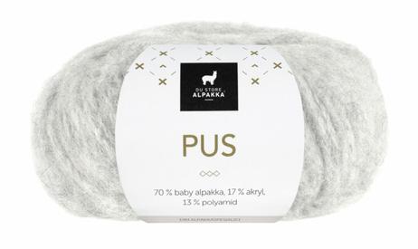 Du Store Alpakka Garn Pus Lys-Grå-Melert 4011, 50g