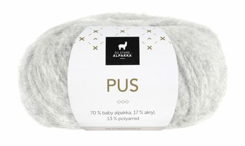Du Store Alpakka Garn Pus Lys-Grå-Melert 4011,  50g (773-309-4011)