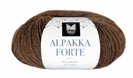 Dale Garn Alpakka Forte Varm-Brun-Melert 709, 50g