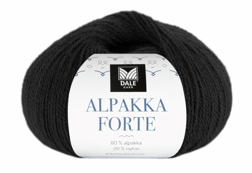 Dale Garn Alpakka Forte Svart 733,  50g (773-226-733)