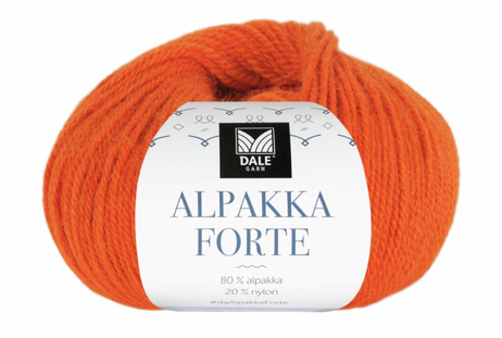 Dale Garn Alpakka Forte Oransje 740, 50g