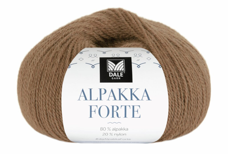 Dale Garn Alpakka Forte Nøttebrun 742, 50g