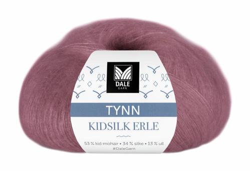 Dale Garn Tynn Kidsilk Erle Mørk-Rose 4008,  25g (773-232-4008)