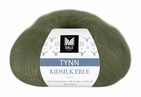 Dale Garn Tynn Kidsilk Erle Armygrønn 4012,  25g (773-232-4012)