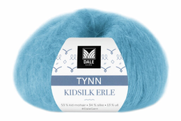 Dale Garn Tynn Kidsilk Erle Isblå 4031, 25g
