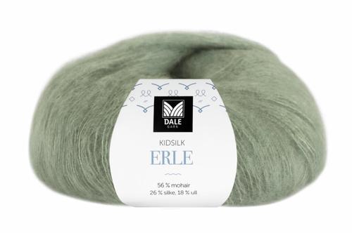Dale Garn Kidsilk Erle Jadegrønn 9047, 50g