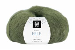 Dale Garn Kidsilk Erle Armygrønn 9054, 50g